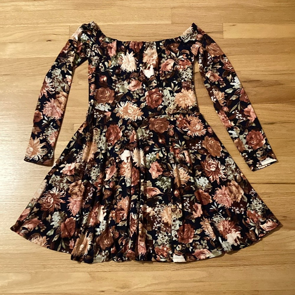 Floral off the shoulder dress